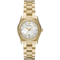 Emporio Armani Women’s Quartz Gold Stainless Steel Mother Of Pearl White Dial 32mm Watch AR11657