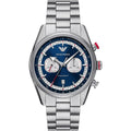 Emporio Armani Men’s Quartz Silver Stainless Steel Blue Dial 42mm Watch AR11676