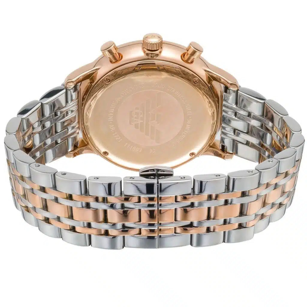 Emporio Armani Men’s Chronograph Quartz Two-tone Stainless Steel 43mm Watch AR1721