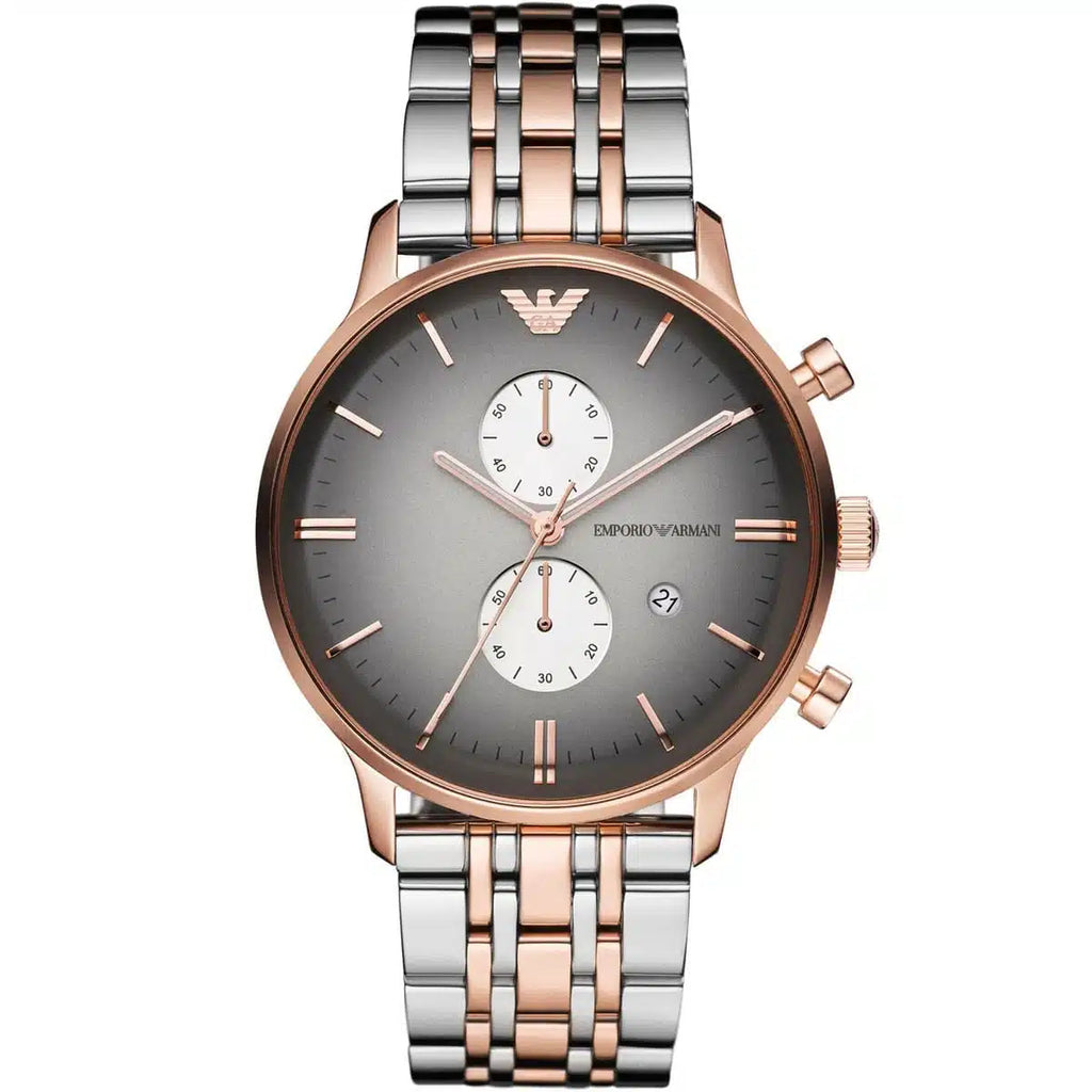 Emporio Armani Men’s Chronograph Quartz Two-tone Stainless Steel 43mm Watch AR1721
