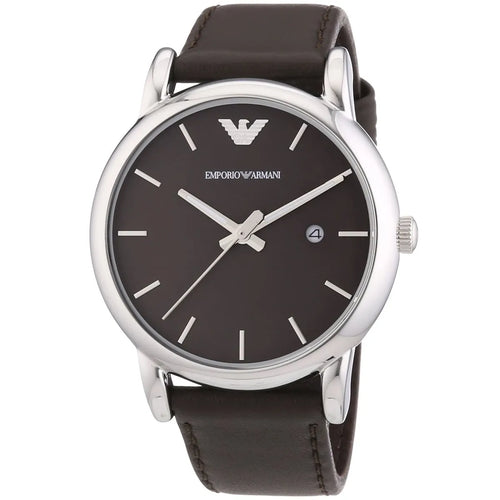 Emporio Armani Men’s Quartz Leather Strap Brown Dial 41mm Watch AR1729