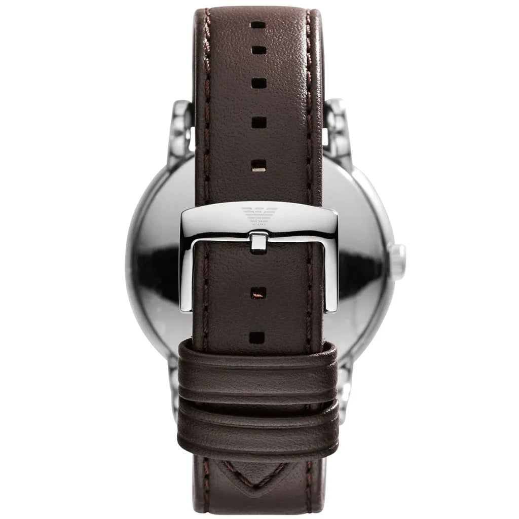 Emporio Armani Men’s Quartz Leather Strap Brown Dial 41mm Watch AR1729