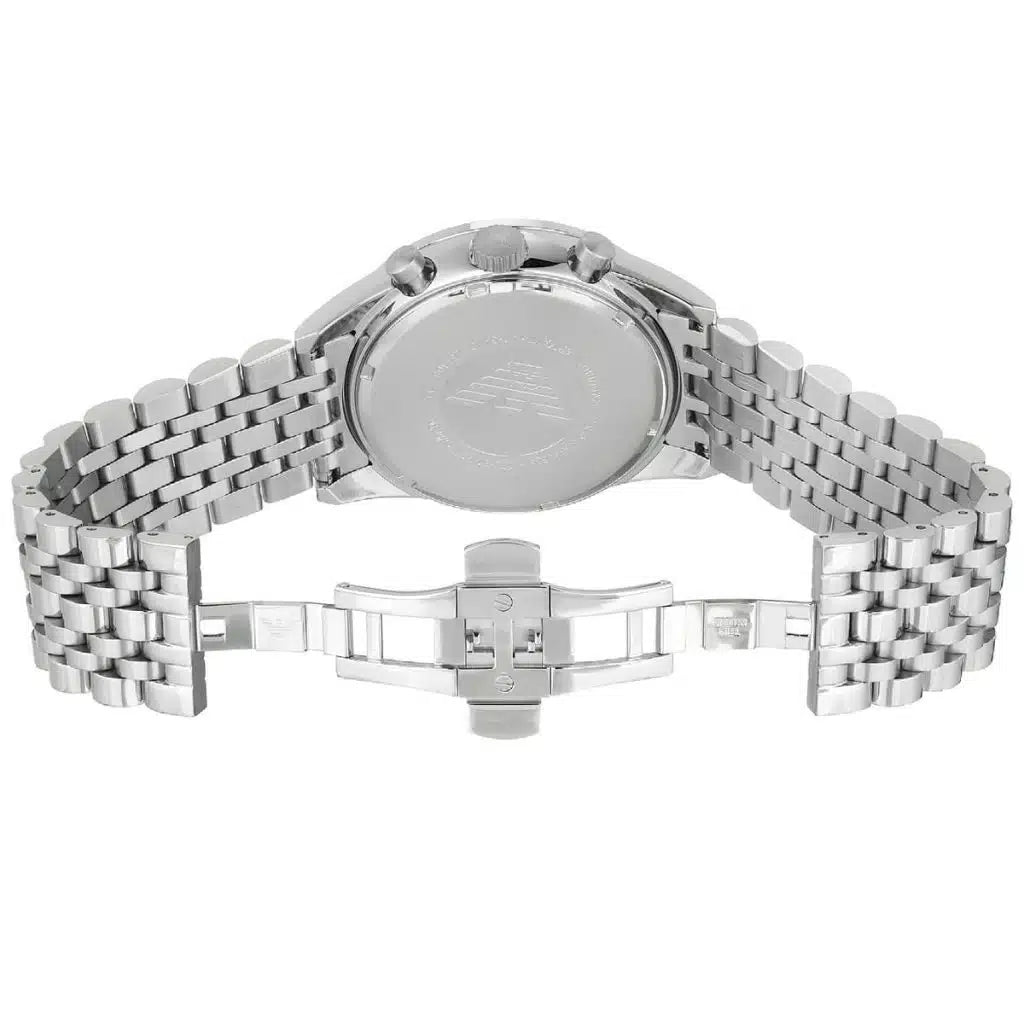 Emporio Armani Men’s Chronograph Quartz Stainless Steel Black Dial 46mm Watch AR5988