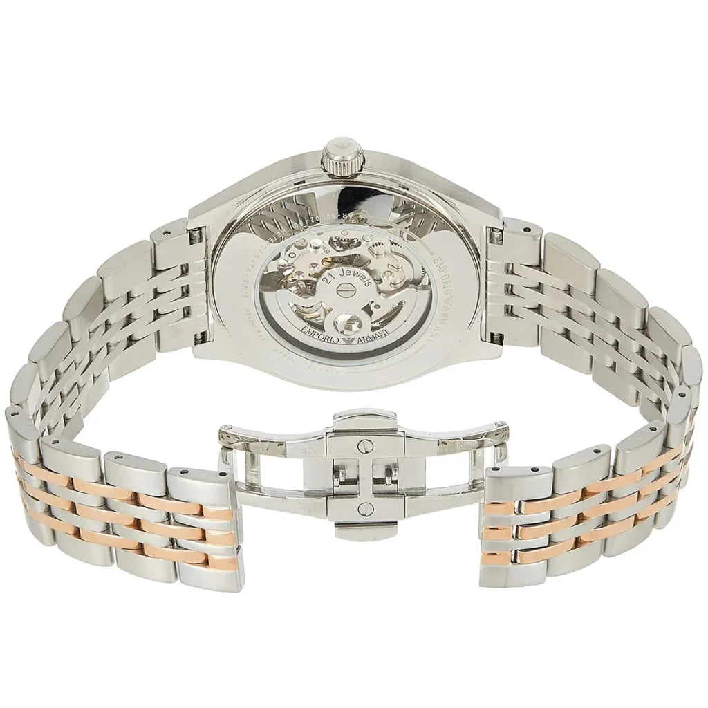 Emporio Armani Men’s Automatic Two-Two Stainless Steel White Dial 43mm AR60002