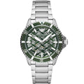Emporio Armani Men’s Automatic Silver Stainless Steel Green Dial 42mm Watch AR60061