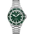 Emporio Armani Men’s Automatic Silver Stainless Steel Green Dial 42mm Watch AR60080