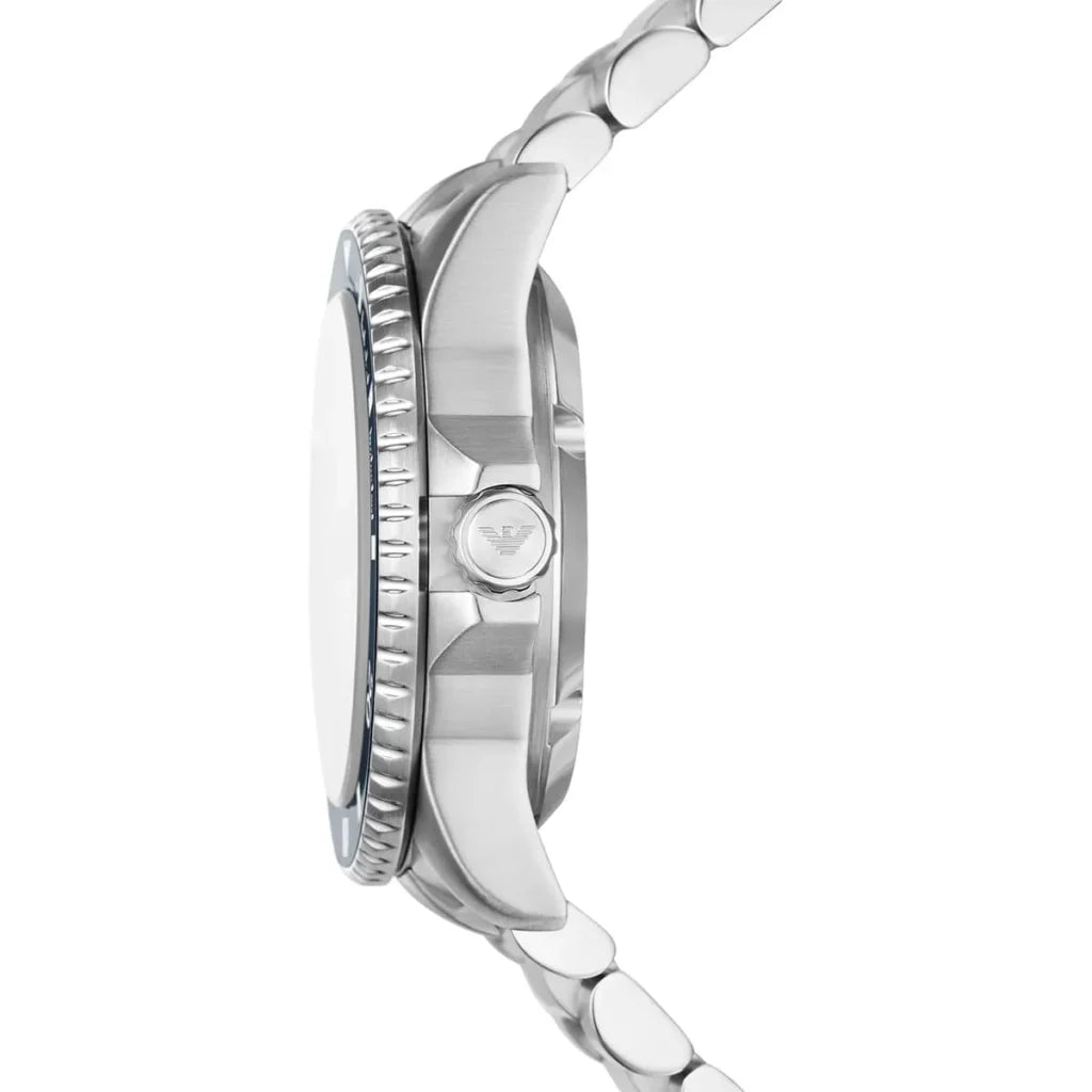 Emporio Armani Men’s Automatic Silver Stainless Steel Green Dial 42mm Watch AR60080