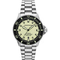 Emporio Armani Men’s Automatic Silver Stainless Steel Yellow Dial 42mm Watch AR60083