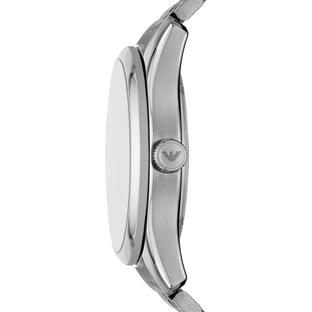Emporio Armani Men’s Automatic Silver Stainless Steel Green Skeleton Dial 43mm Watch AR60091