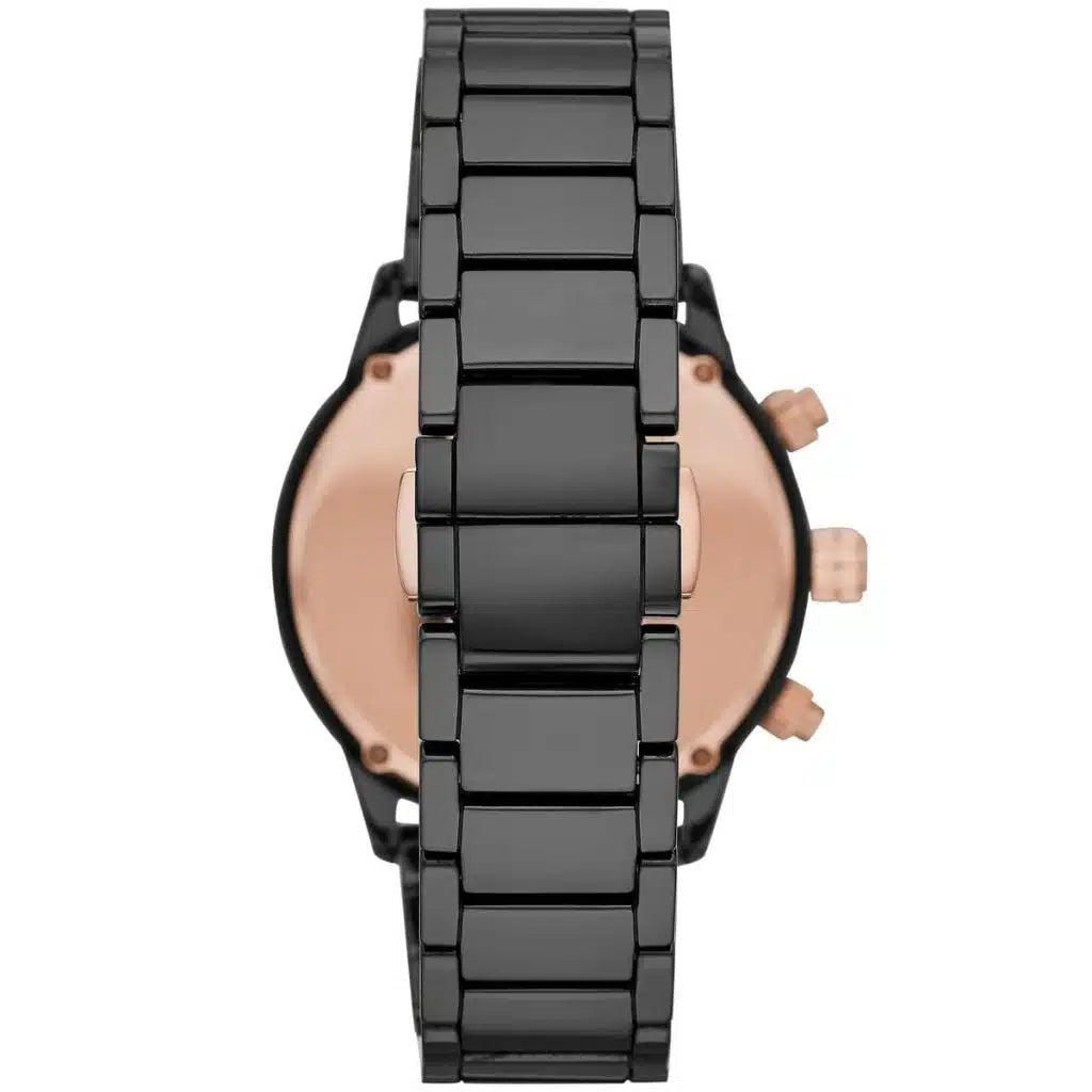 Emporio Armani Men’s Quartz Black Ceramic Black Dial 43mm Watch AR70002