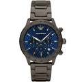 Emporio Armani Men’s Analogue Quartz Chronograph Blue Dial Stainless Steel 44mm Watch AR80045
