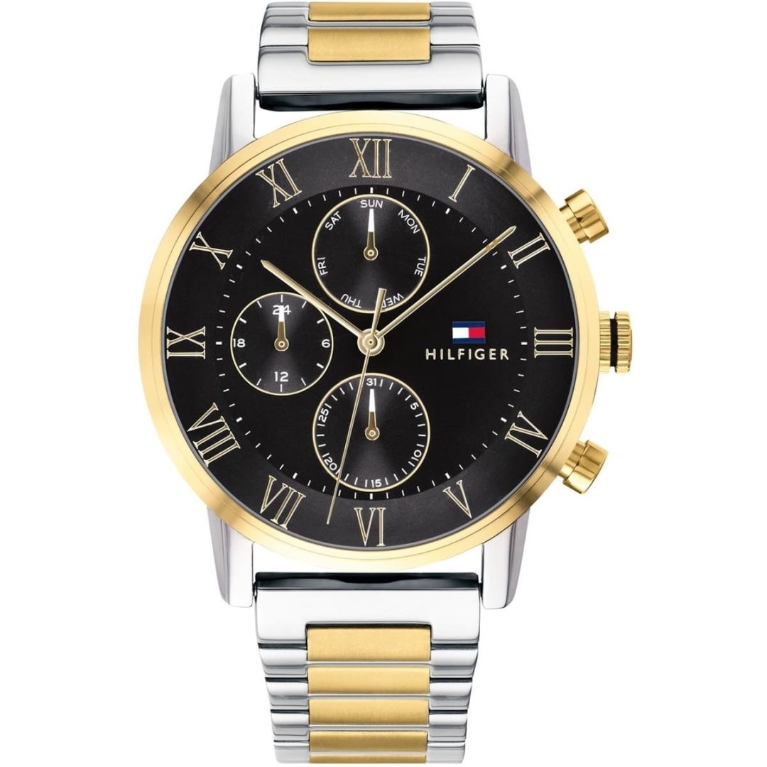 Tommy Hilfiger Men’s Quartz Stainless Steel Black Dial 44mm Watch 1791539