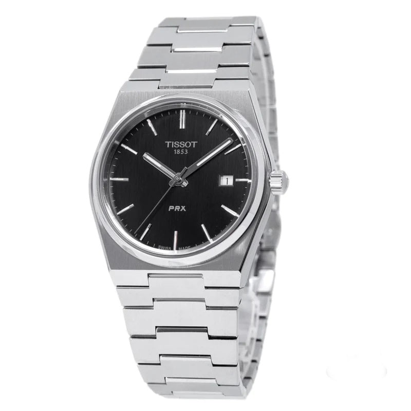 TISSOT PRX Men’s Quartz Swiss Made Stainless Steel Black Dial 40mm Watch T137.410.11.051.00