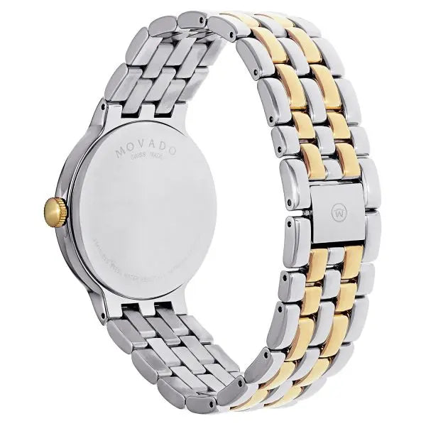 Movado Men’s Quartz Swiss Made Stainless Steel Black Dial 38mm Watch 606932