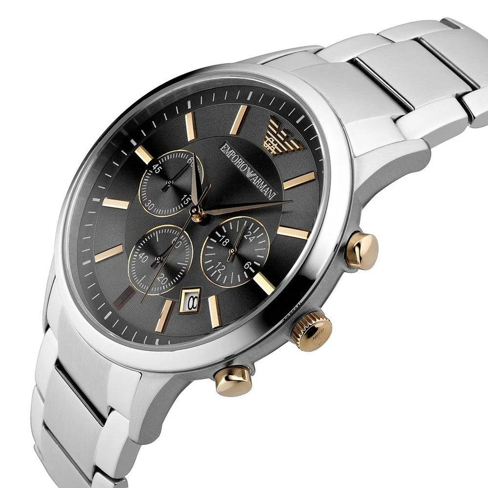 Emporio Armani Men’s Quartz Chronograph Stainless Steel 43mm Watch AR11047