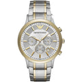 Emporio Armani Men’s Chronograph Quartz Stainless Steel Grey Dial 43mm Watch AR11076