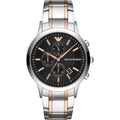 Emporio Armani Men’s Analogue Quartz Stainless Steel Black Dial 43mm Watch AR11165