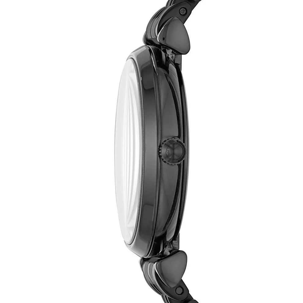 Emporio Armani Women’s Analog Stainless Steel Black Dial 32mm Watch AR11245