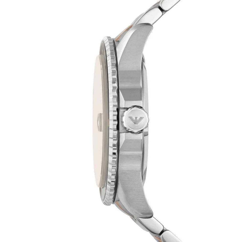 Emporio Armani Men’s Quartz Stainless Steel Brown Dial 42mm Watch AR11340