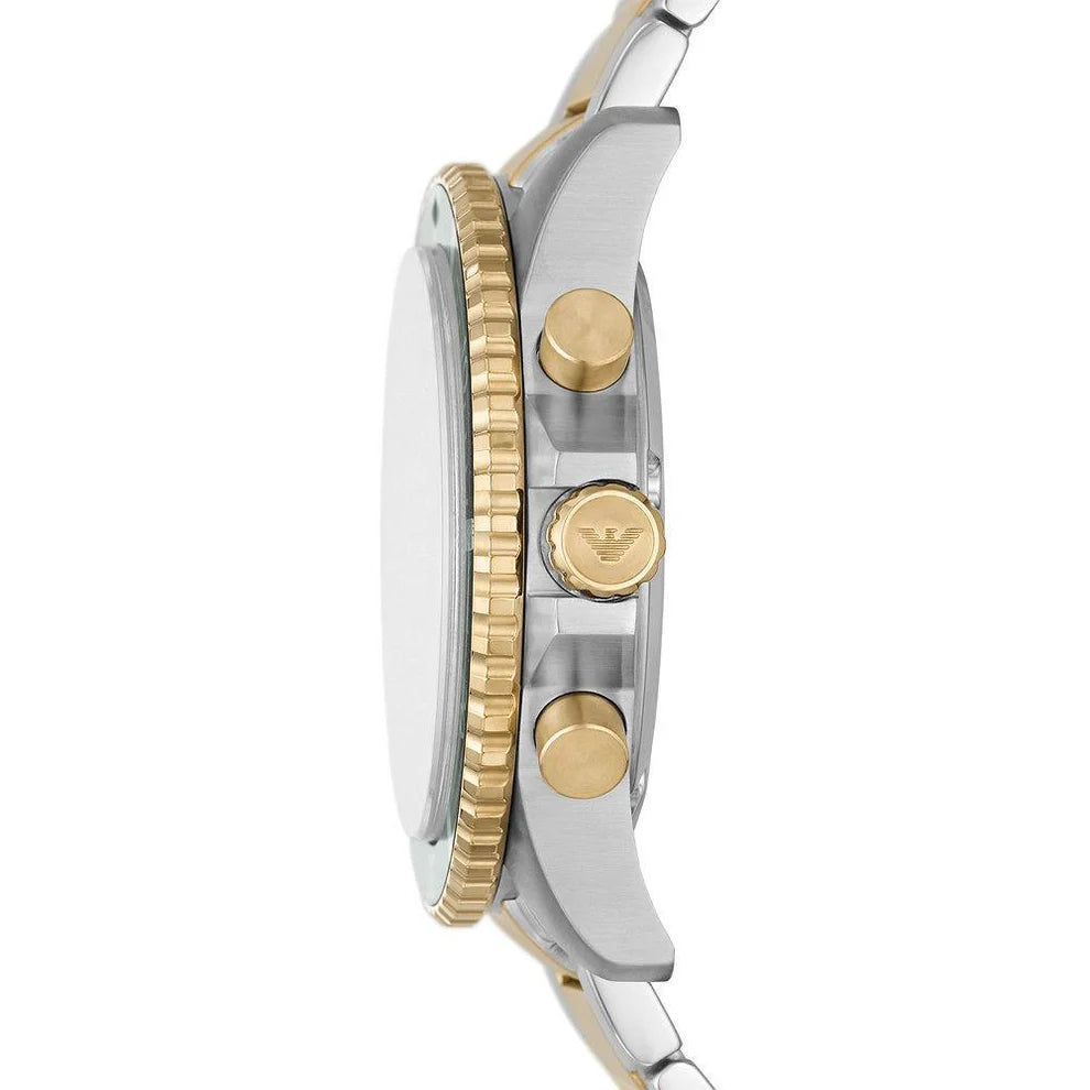Emporio Armani Men’s Quartz Stainless Steel Green Dial 43mm Watch AR11361