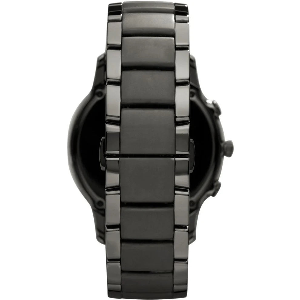 Emporio Armani Men’s Chronograph Quartz Stainless Steel Black Dial 47mm Watch AR1451