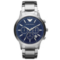 Emporio Armani Men’s Chronograph Quartz Stainless Steel Blue Dial 41mm Watch AR2448
