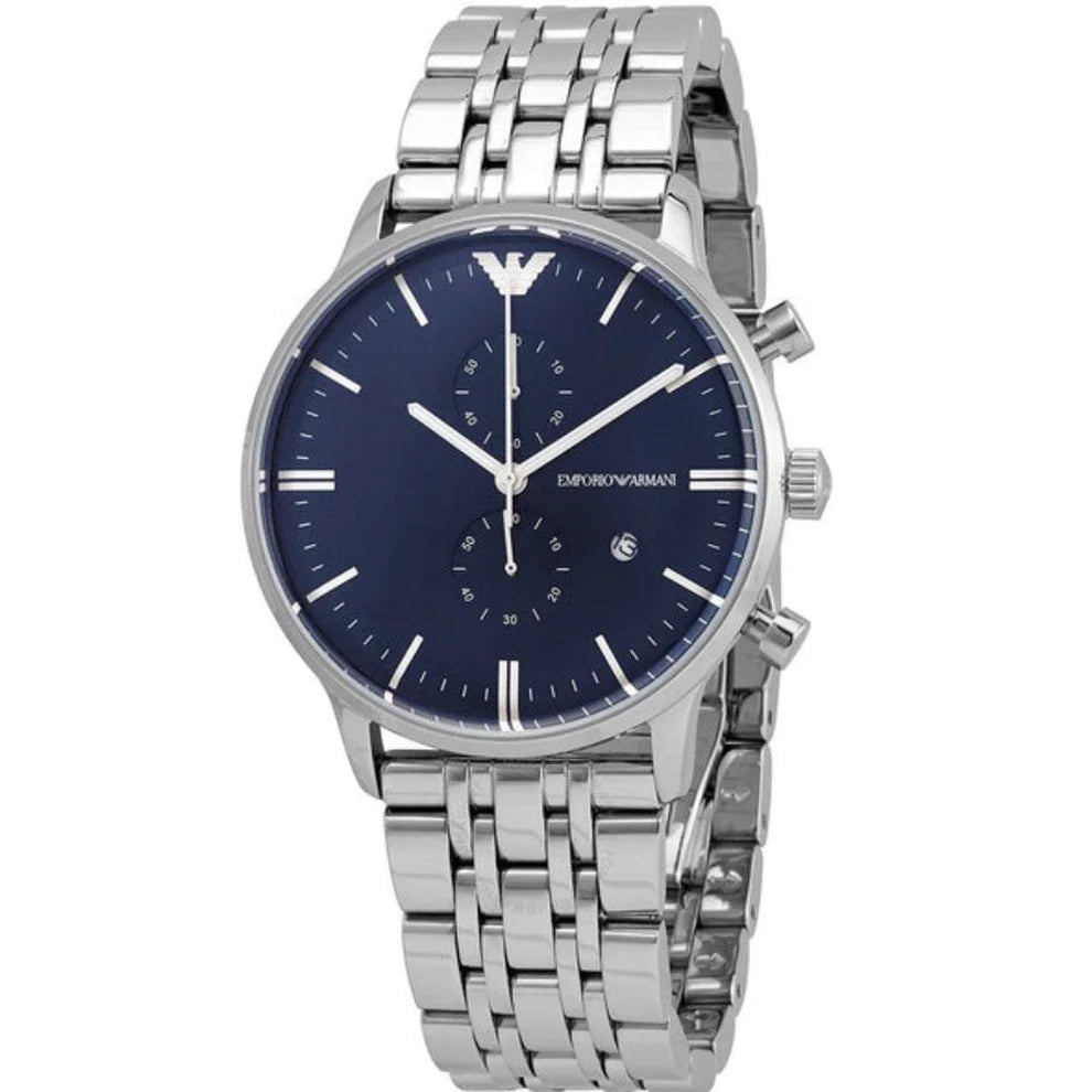 Emporio Armani Men’s Chronograph Stainless Steel 43mm Watch AR80013