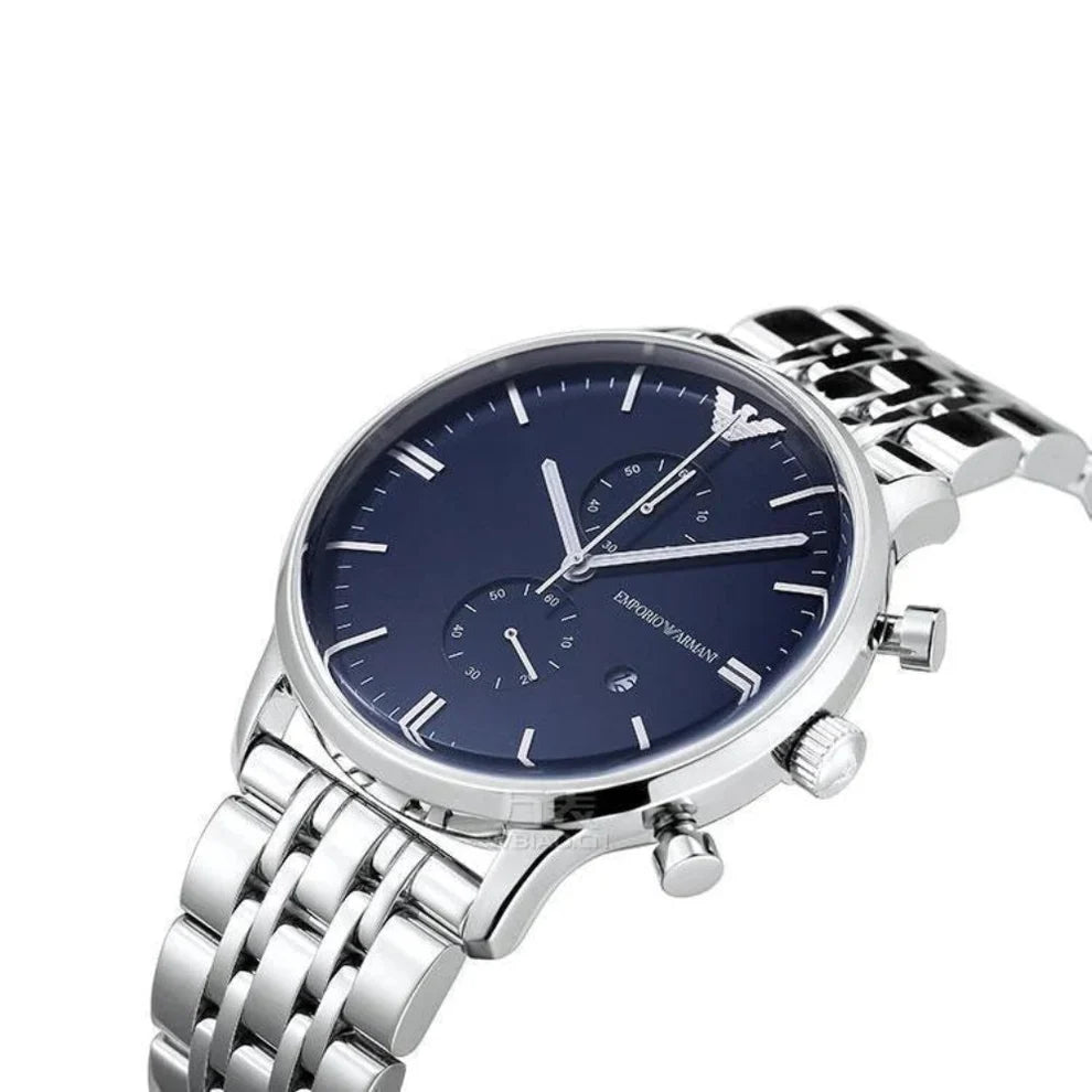 Emporio Armani Men’s Chronograph Stainless Steel 43mm Watch AR80013
