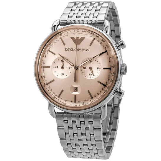 Emporio Armani Men’s Quartz Analog Display Stainless Steel Strap 43mm Watch AR11239