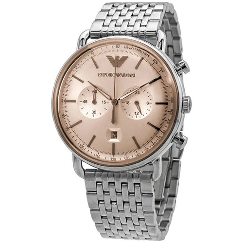Emporio Armani Men’s Quartz Analog Display Stainless Steel Strap 43mm Watch AR11239