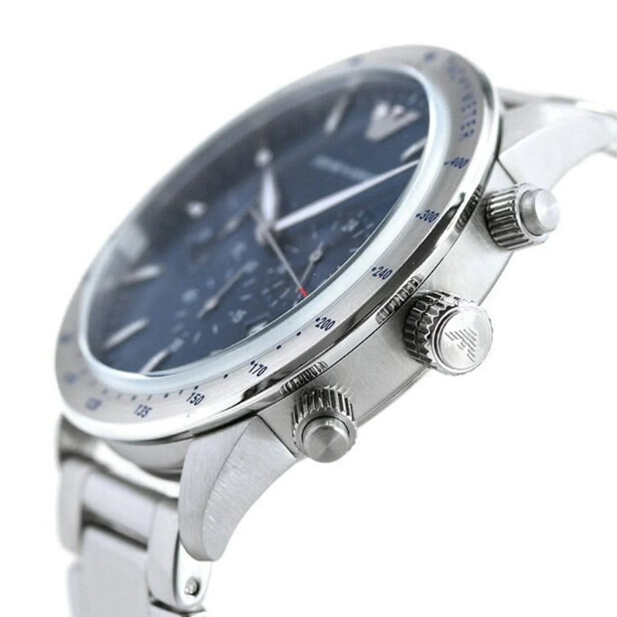 Emporio Armani Men’s Quartz Stainless Steel Blue Dial 44mm Watch AR11306