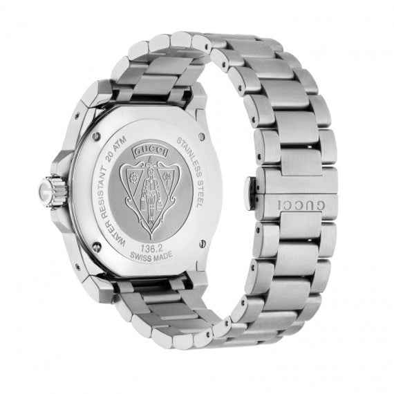 Gucci Men’s Swiss Made Quartz Stainless Steel Blue Dial 45mm Watch YA136203