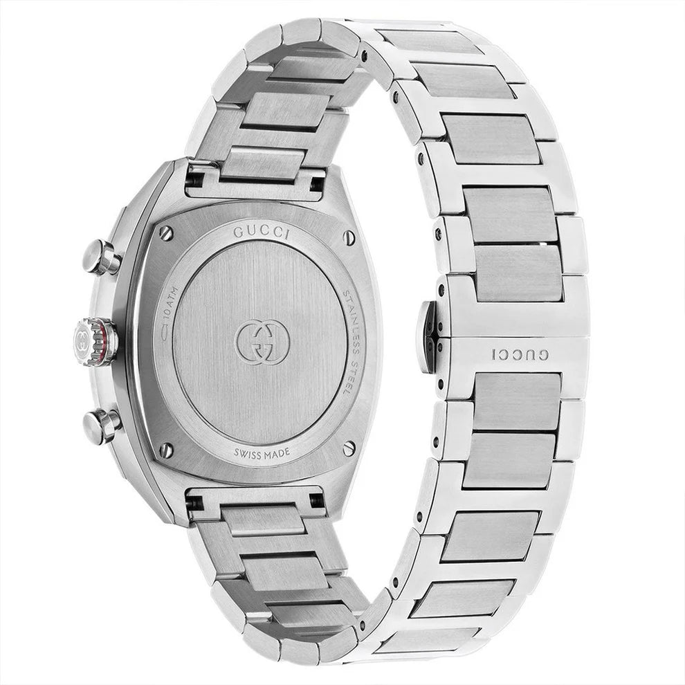 Gucci Men’s Swiss Made Quartz Stainless Steel Blue Dial 41mm Watch YA142317