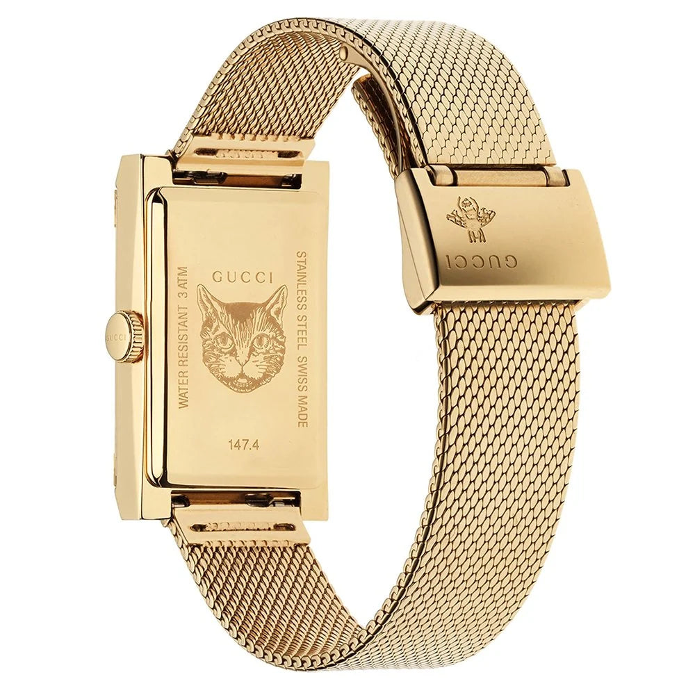 Gucci Women’s Swiss Made Quartz Stainless Steel Multi 21mm Watch YA147410