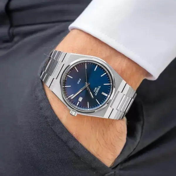 TISSOT PRX Men’s Quartz Swiss Made Stainless Steel Blue Dial 40mm Watch T137.410.11.041.00