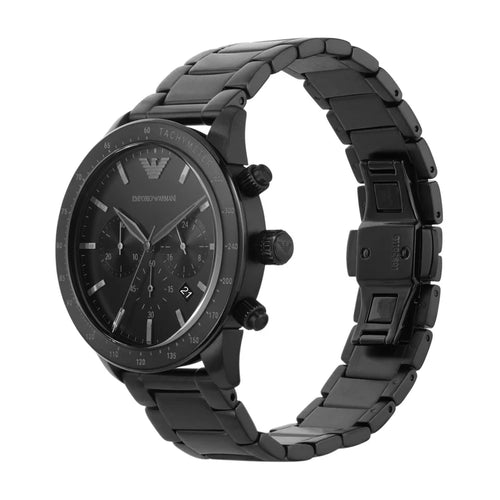 Emporio Armani Men’s Quartz Stainless Steel Black Dial 43mm Watch AR11242