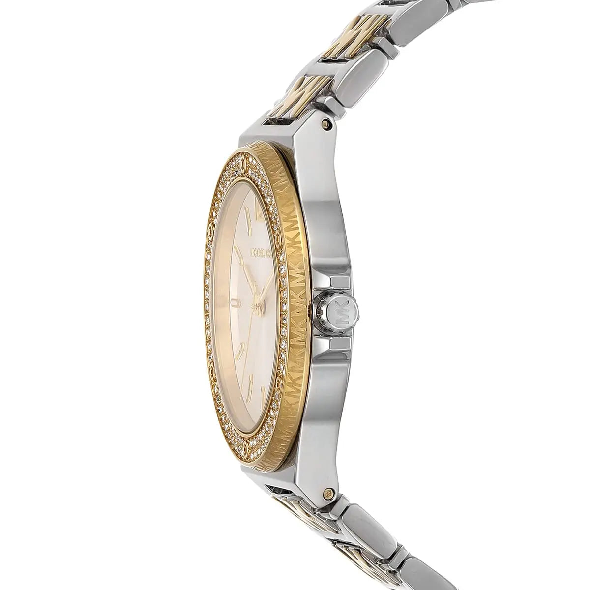 Michael Kors Women’s Quartz Two Tone Stainless Steel White Dial 37mm Watch MK7338