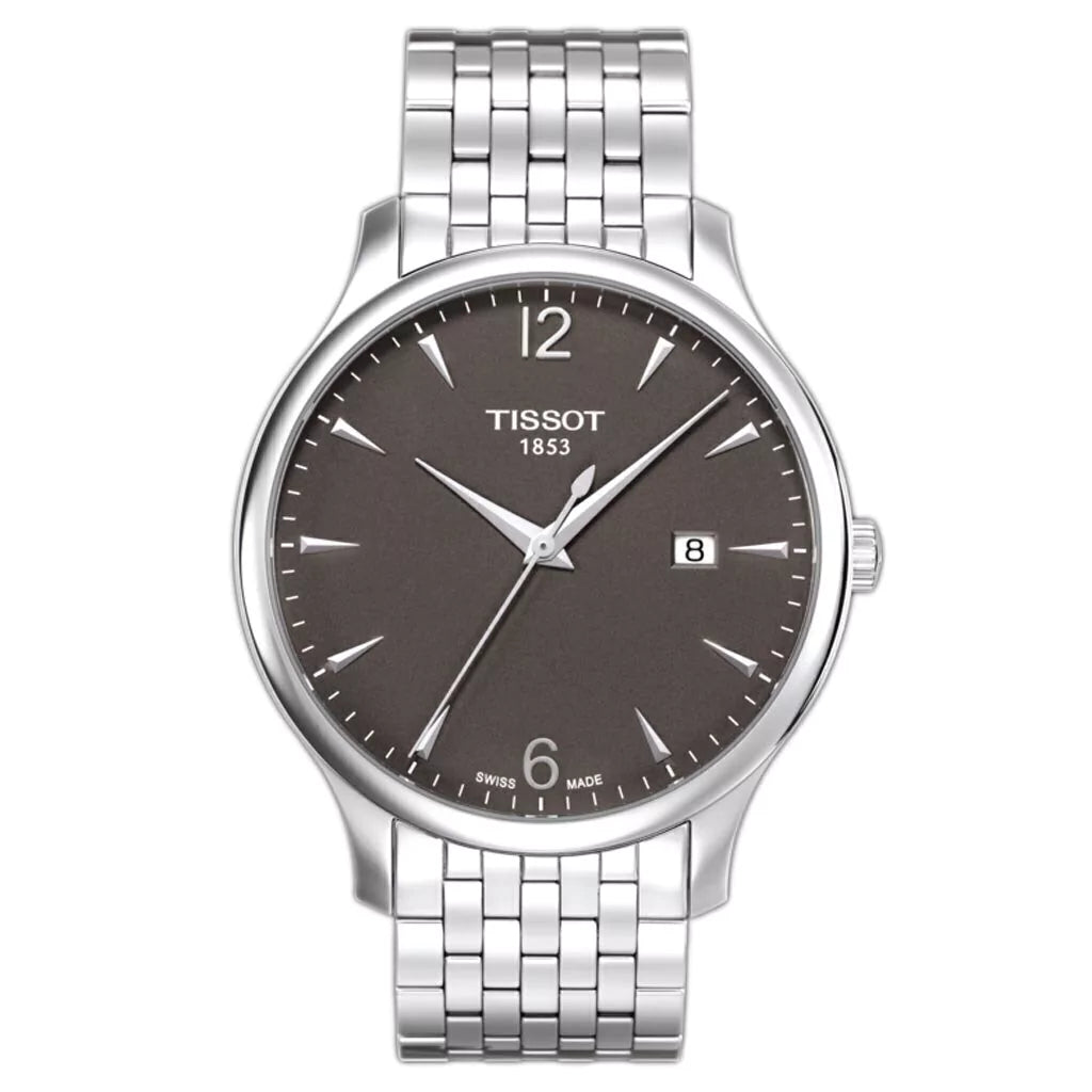 TISSOT Men’s Quartz Swiss-Made Silver Stainless Steel Anthracite Dial 42mm Watch T063.610.11.067.00