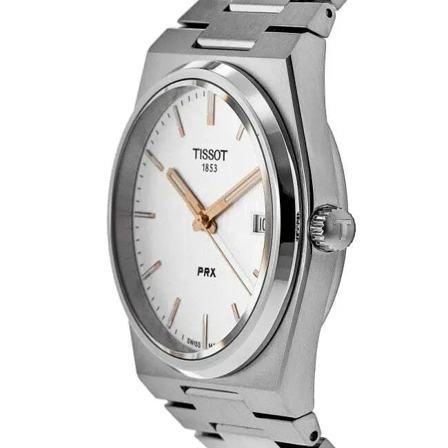 TISSOT PRX Men’s Quartz Swiss Made Stainless Steel Silver Dial 40mm Watch T137.410.11.031.00