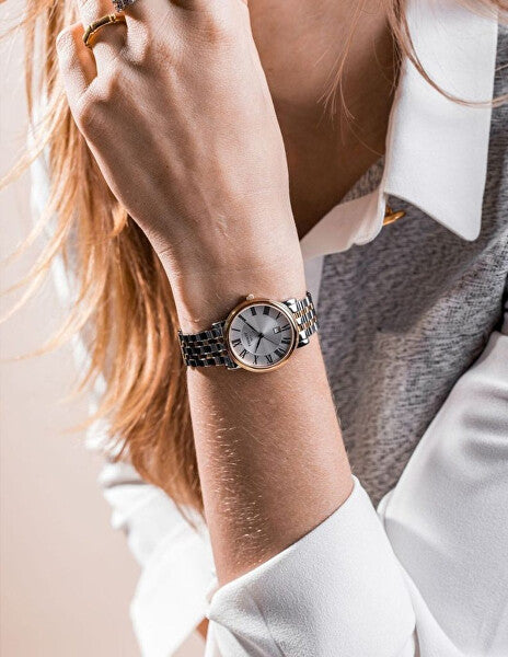 Tissot Women’s Quartz Swiss Made Two-tone Stainless Steel Silver Dial 30mm Watch T122.210.22.033.00