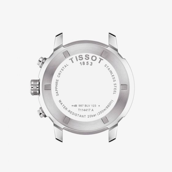 TISSOT PRC 200 Chronograph Men’s Quartz Swiss Made Stainless Steel Black Dial 42mm Watch T055.417.11.057.00