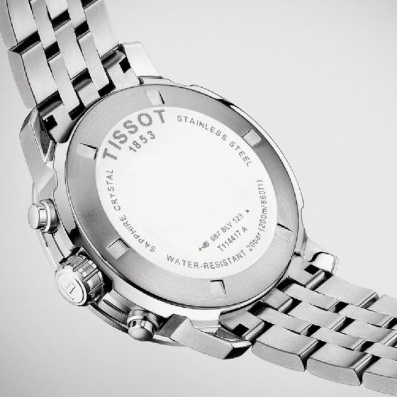 TISSOT PRC 200 Chronograph Men’s Quartz Swiss Made Stainless Steel Black Dial 42mm Watch T055.417.11.057.00