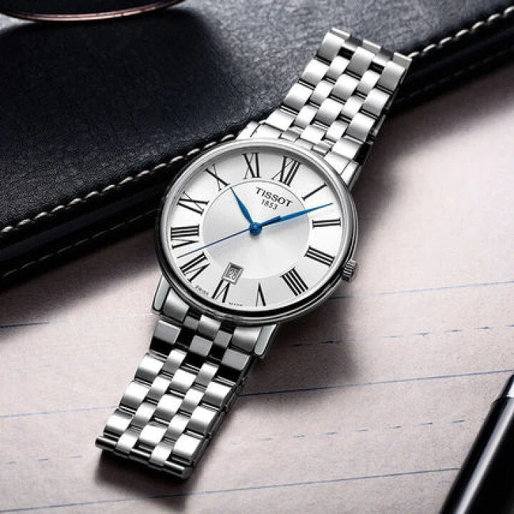 TISSOT Men’s Quartz Swiss Made Stainless Steel Silver Dial 40mm Watch T122.410.11.033.00