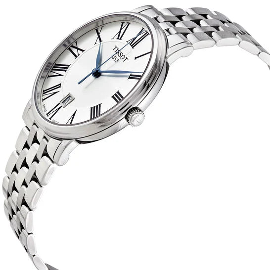 TISSOT Men’s Quartz Swiss Made Stainless Steel Silver Dial 40mm Watch T122.410.11.033.00