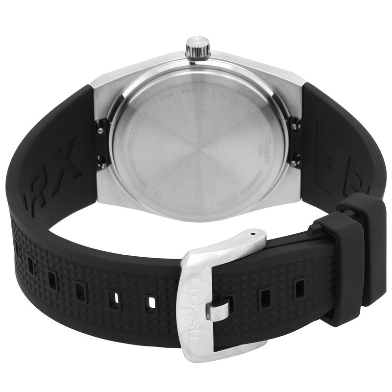 TISSOT PRX Men’s Quartz Swiss Made Black Silicone Strap Black Dial 40mm Watch T137.410.17.051.00