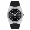 TISSOT PRX Men’s Quartz Swiss Made Black Silicone Strap Black Dial 40mm Watch T137.410.17.051.00