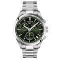 TISSOT Men’s Quartz Swiss Made Silver Stainless Steel Green Dial 40mm Watch T150.417.11.091.00