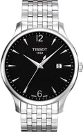 TISSOT Men’s Quartz Swiss Made Stainless Steel Black Dial 42mm Watch T063.610.11.057.00