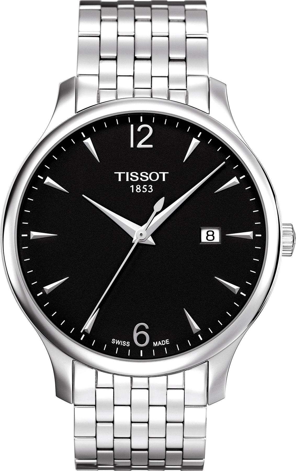 TISSOT Men’s Quartz Swiss Made Stainless Steel Black Dial 42mm Watch T063.610.11.057.00