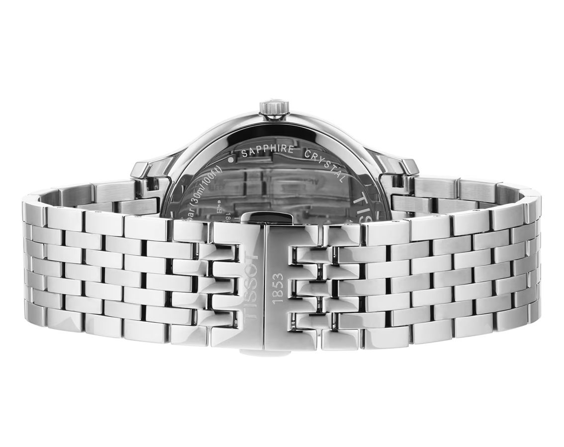 TISSOT Men’s Quartz Swiss Made Stainless Steel Black Dial 42mm Watch T063.610.11.057.00